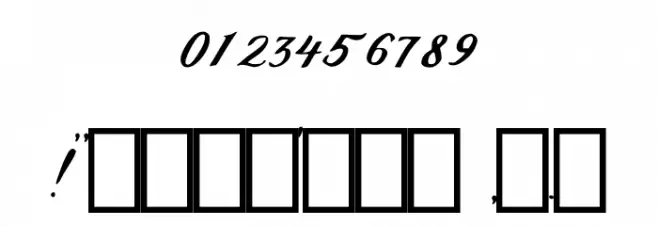 Relax Regular Font OTHER CHARS