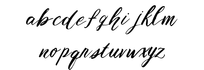 Relax Regular Font LOWERCASE