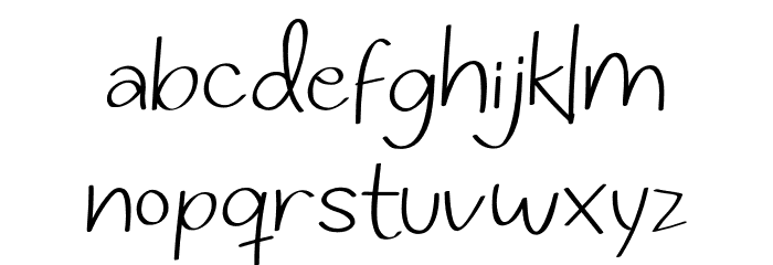 Relax Regular Font LOWERCASE