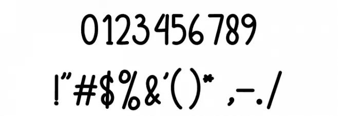 Relax Font OTHER CHARS