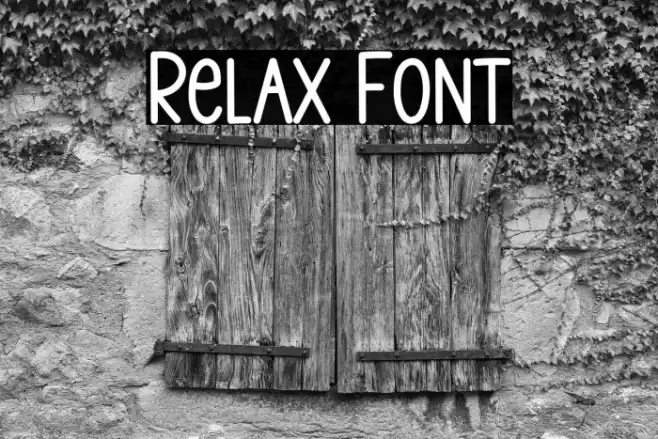 Relax Font examples