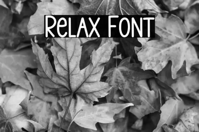 Relax Font examples