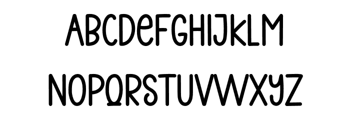 Relax Schriftart Kleinbuchstaben