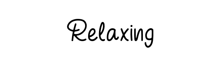 Relaxing  フリーフォントのダウンロード