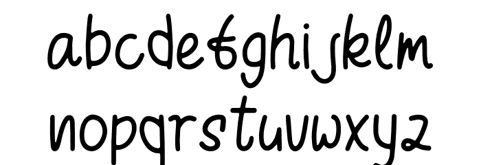 Relaxing Font LOWERCASE