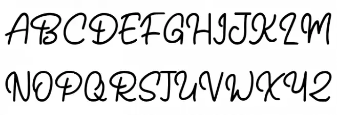 Relaxing 字体 大写