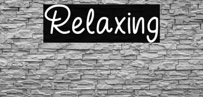 Relaxing Font examples