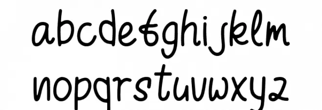 Relaxing 字体 小写