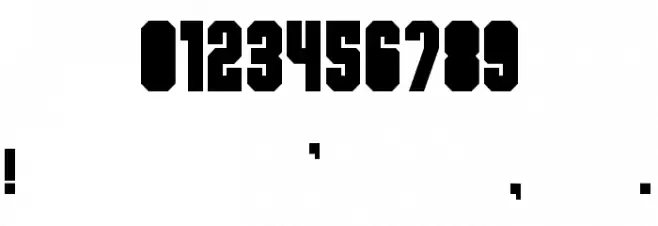 Released フォント その他の文字