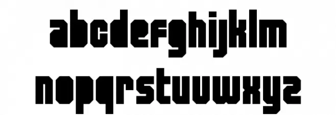 Released フォント 小文字