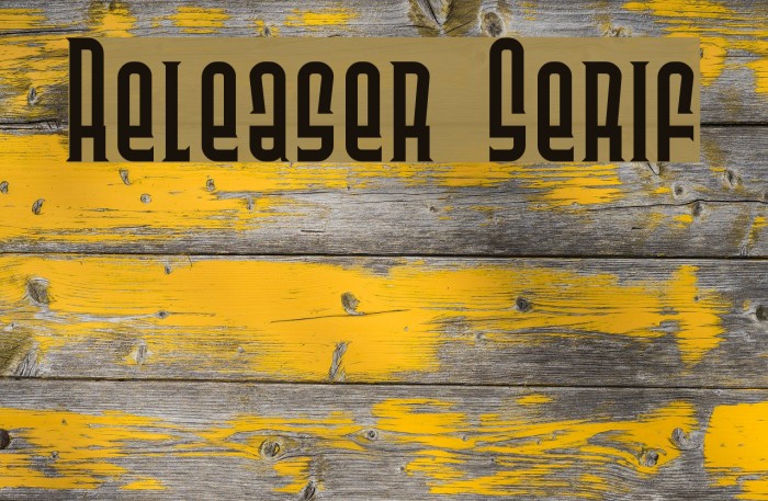 Releaser Serif Font examples