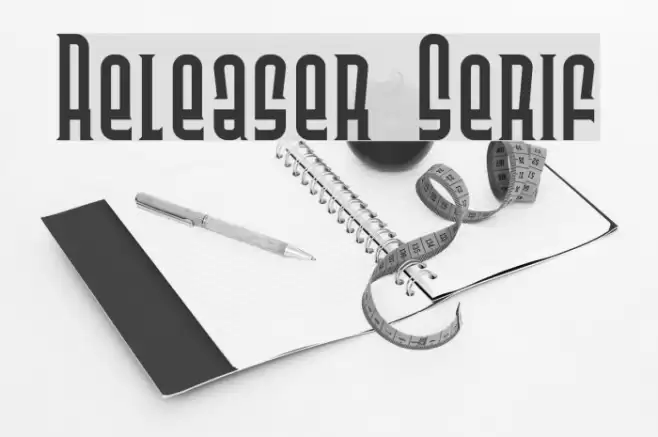 Releaser Serif Polices examples