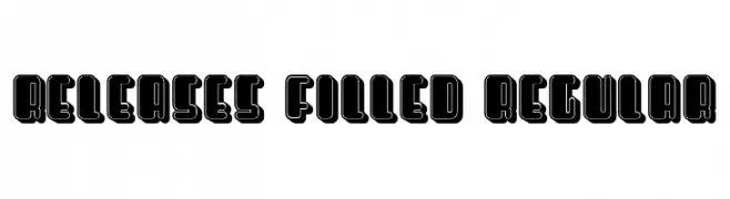 Releases Filled Regular  Fuentes Gratis Descargar