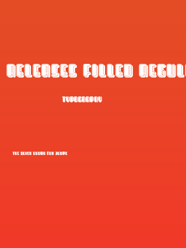 Releases Filled Regular Poster