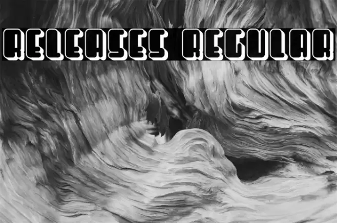 Releases Regular フォント examples