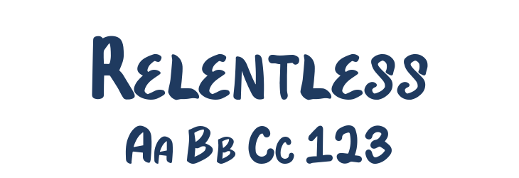 Relentless Font Preview
