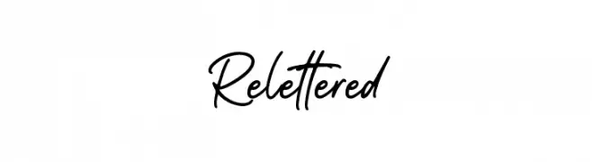 Relettered  Frei Schriftart Herunterladen