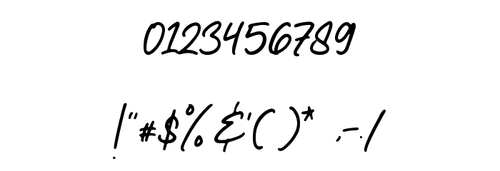 Relettered Font OTHER CHARS