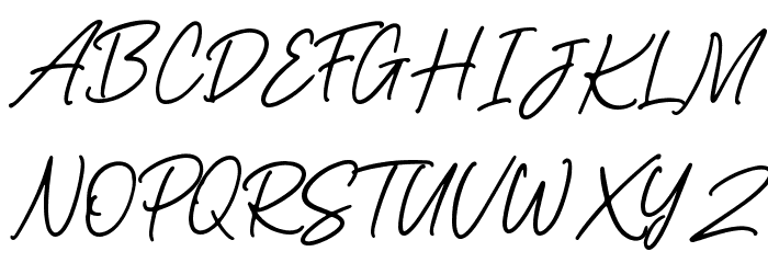 Relettered Font UPPERCASE