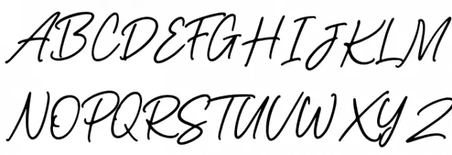 Relettered Font UPPERCASE