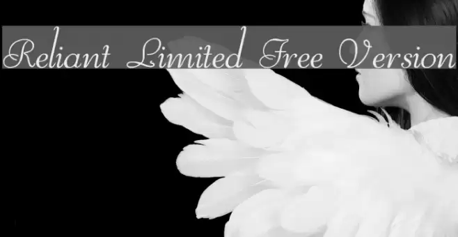Reliant Limited Free Version Font examples