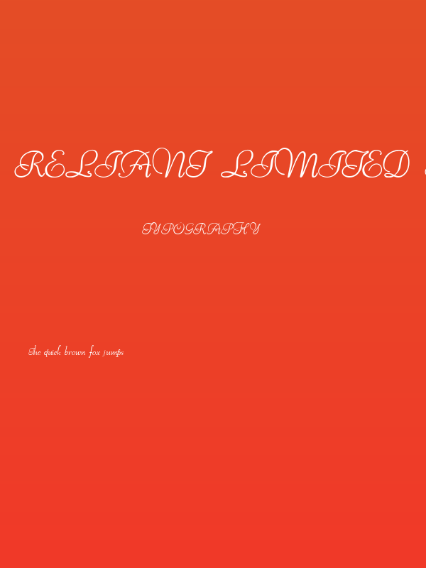 Reliant Limited Free Version Poster