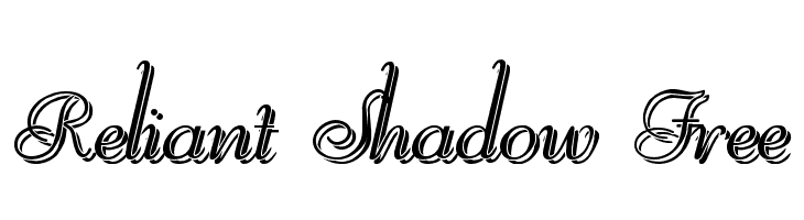 Reliant Shadow Free Font