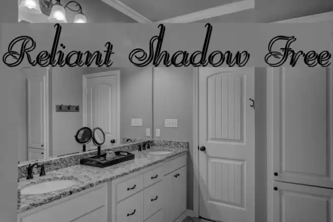 Reliant Shadow Free Font examples