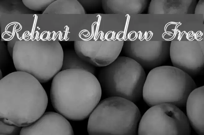 Reliant Shadow Free Font examples