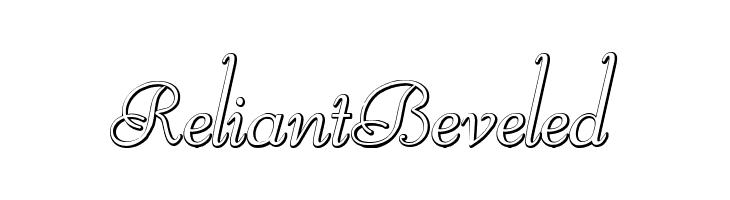 ReliantBeveled Font