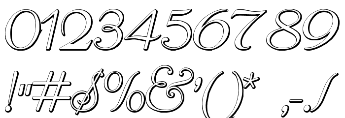 ReliantBeveled Font OTHER CHARS