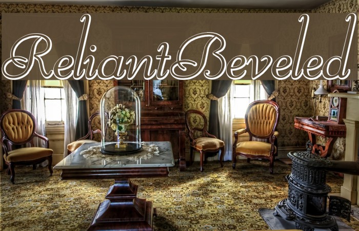 ReliantBeveled Font examples