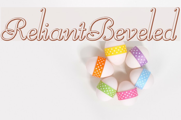 ReliantBeveled Font examples