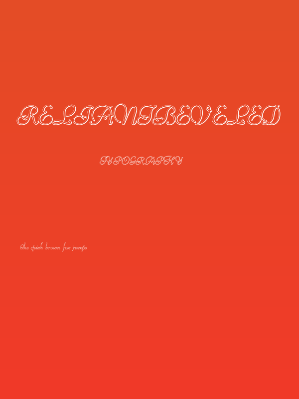 ReliantBeveled Poster