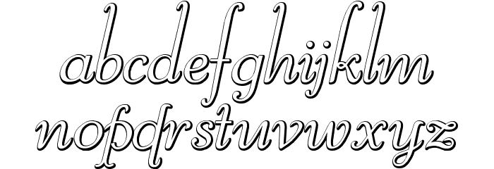 ReliantBeveled Font LOWERCASE