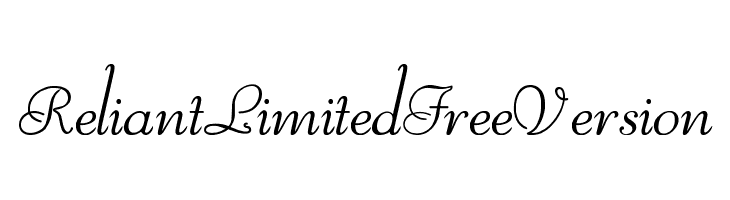 ReliantLimitedFreeVersion Font