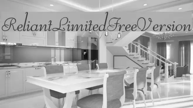 ReliantLimitedFreeVersion Font examples