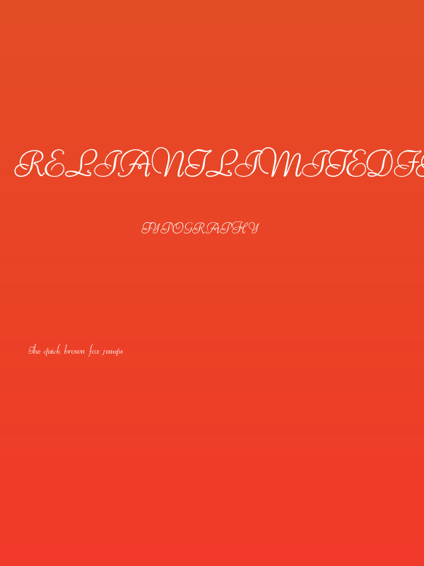 ReliantLimitedFreeVersion Poster