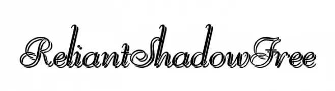 ReliantShadowFree  Frei Schriftart Herunterladen