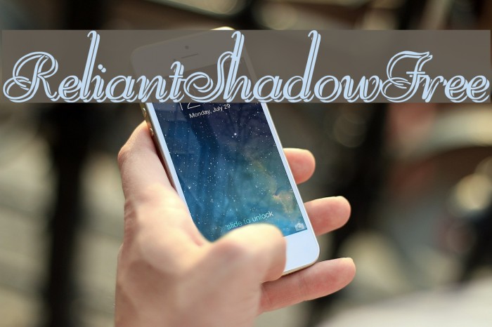 ReliantShadowFree Font examples