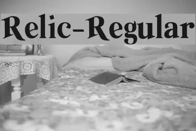 Relic-Regular Font examples