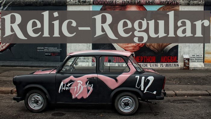 Relic-Regular Font examples