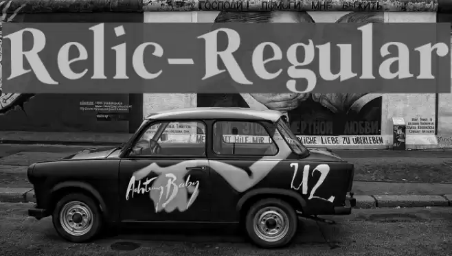 Relic-Regular Font examples