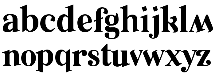 Relic-Regular Font LOWERCASE
