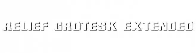 Relief Grotesk Extended  les polices de caractères gratuit tlcharger