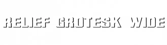 Relief Grotesk Wide  免费字体下载