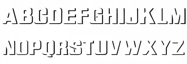 Relief Grotesk Wide फ़ॉन्ट अपरकेस