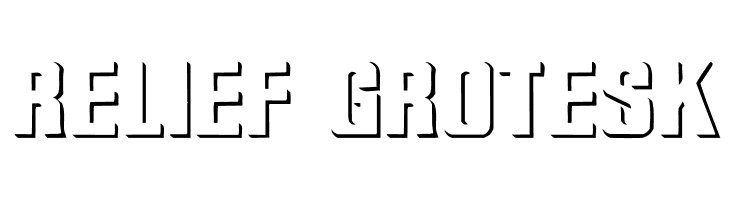 Relief Grotesk Font