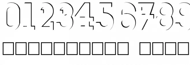 Relief Regular Font OTHER CHARS