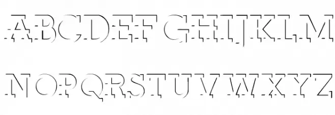 Relief Regular 字体 大写